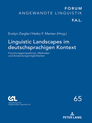 cover image of Linguistic Landscapes im deutschsprachigen Kontext